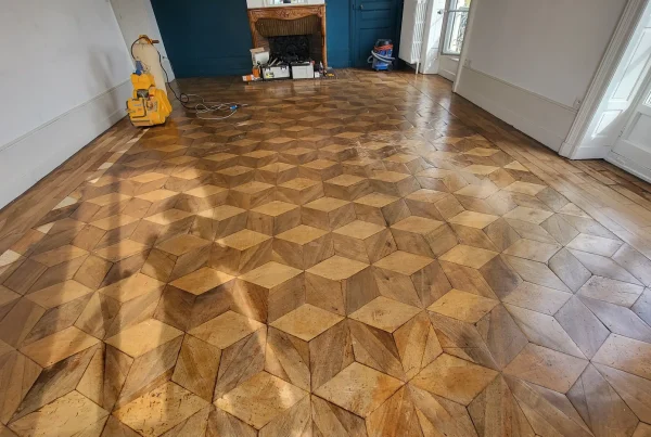 Rénovation parquet à motifs Grenoble