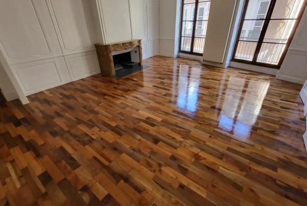 Rénovation parquet noyer merisier Grenoble